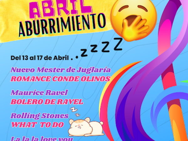 Entramos cantando en abril